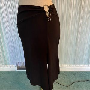 Black Slit Skirt